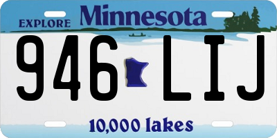 MN license plate 946LIJ