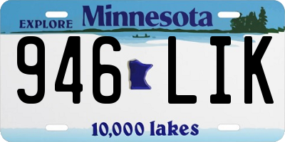 MN license plate 946LIK