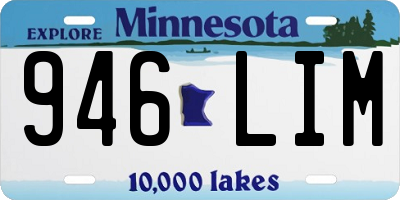 MN license plate 946LIM