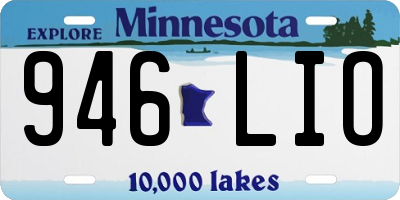 MN license plate 946LIO