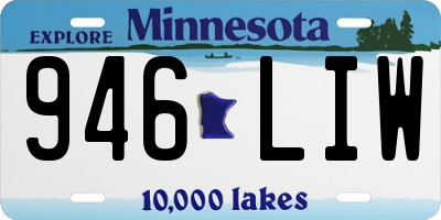 MN license plate 946LIW