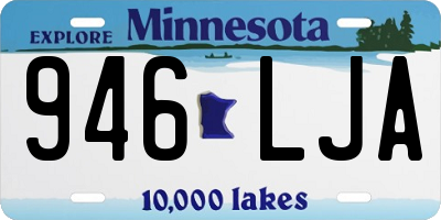 MN license plate 946LJA