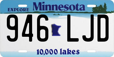 MN license plate 946LJD