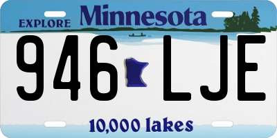 MN license plate 946LJE