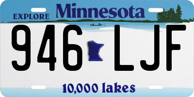 MN license plate 946LJF