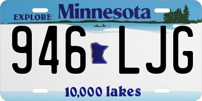 MN license plate 946LJG