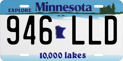 MN license plate 946LLD