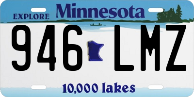 MN license plate 946LMZ