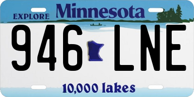 MN license plate 946LNE