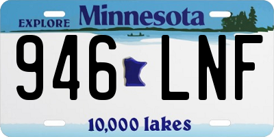 MN license plate 946LNF