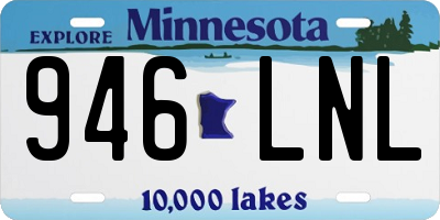 MN license plate 946LNL