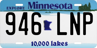 MN license plate 946LNP
