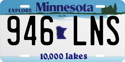 MN license plate 946LNS