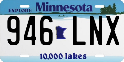 MN license plate 946LNX