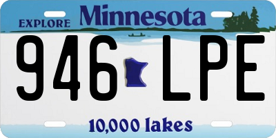 MN license plate 946LPE