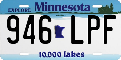 MN license plate 946LPF