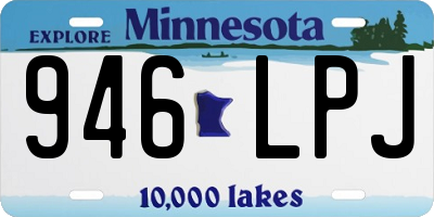 MN license plate 946LPJ