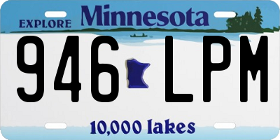 MN license plate 946LPM