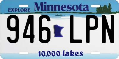 MN license plate 946LPN