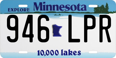 MN license plate 946LPR