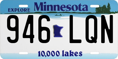 MN license plate 946LQN