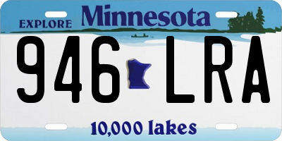 MN license plate 946LRA