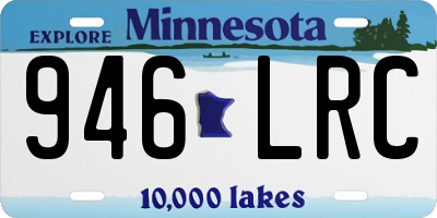 MN license plate 946LRC