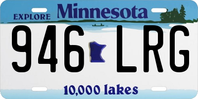 MN license plate 946LRG