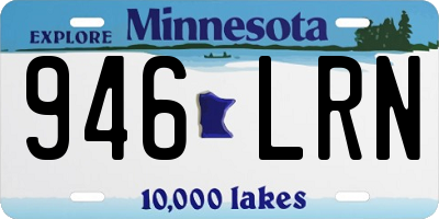 MN license plate 946LRN