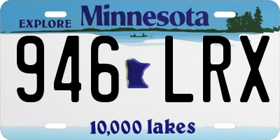 MN license plate 946LRX