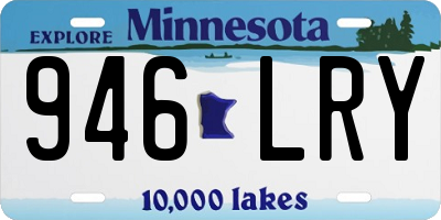 MN license plate 946LRY