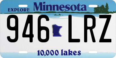 MN license plate 946LRZ