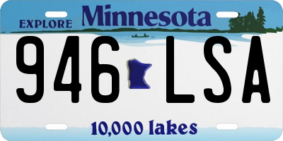 MN license plate 946LSA