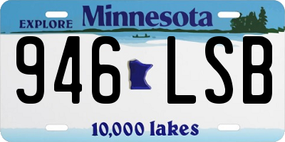 MN license plate 946LSB
