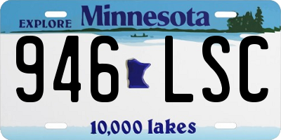 MN license plate 946LSC