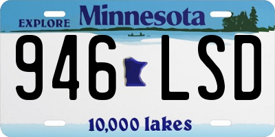 MN license plate 946LSD