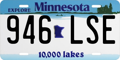 MN license plate 946LSE
