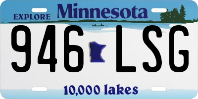 MN license plate 946LSG