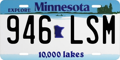 MN license plate 946LSM