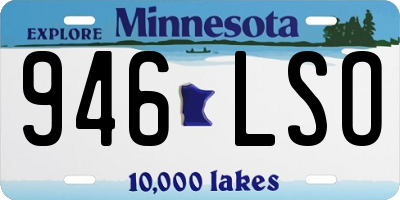 MN license plate 946LSO