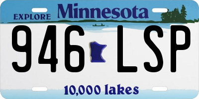 MN license plate 946LSP