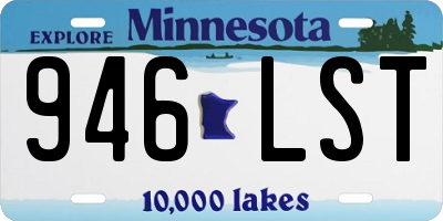 MN license plate 946LST