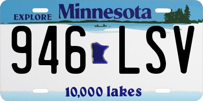 MN license plate 946LSV