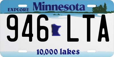 MN license plate 946LTA
