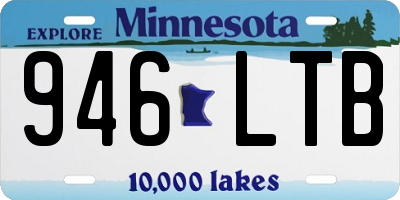 MN license plate 946LTB
