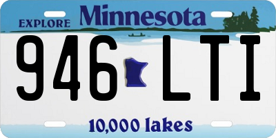 MN license plate 946LTI