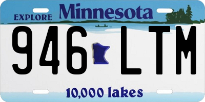 MN license plate 946LTM