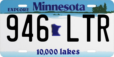 MN license plate 946LTR