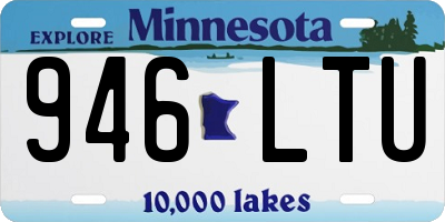 MN license plate 946LTU