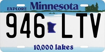 MN license plate 946LTV